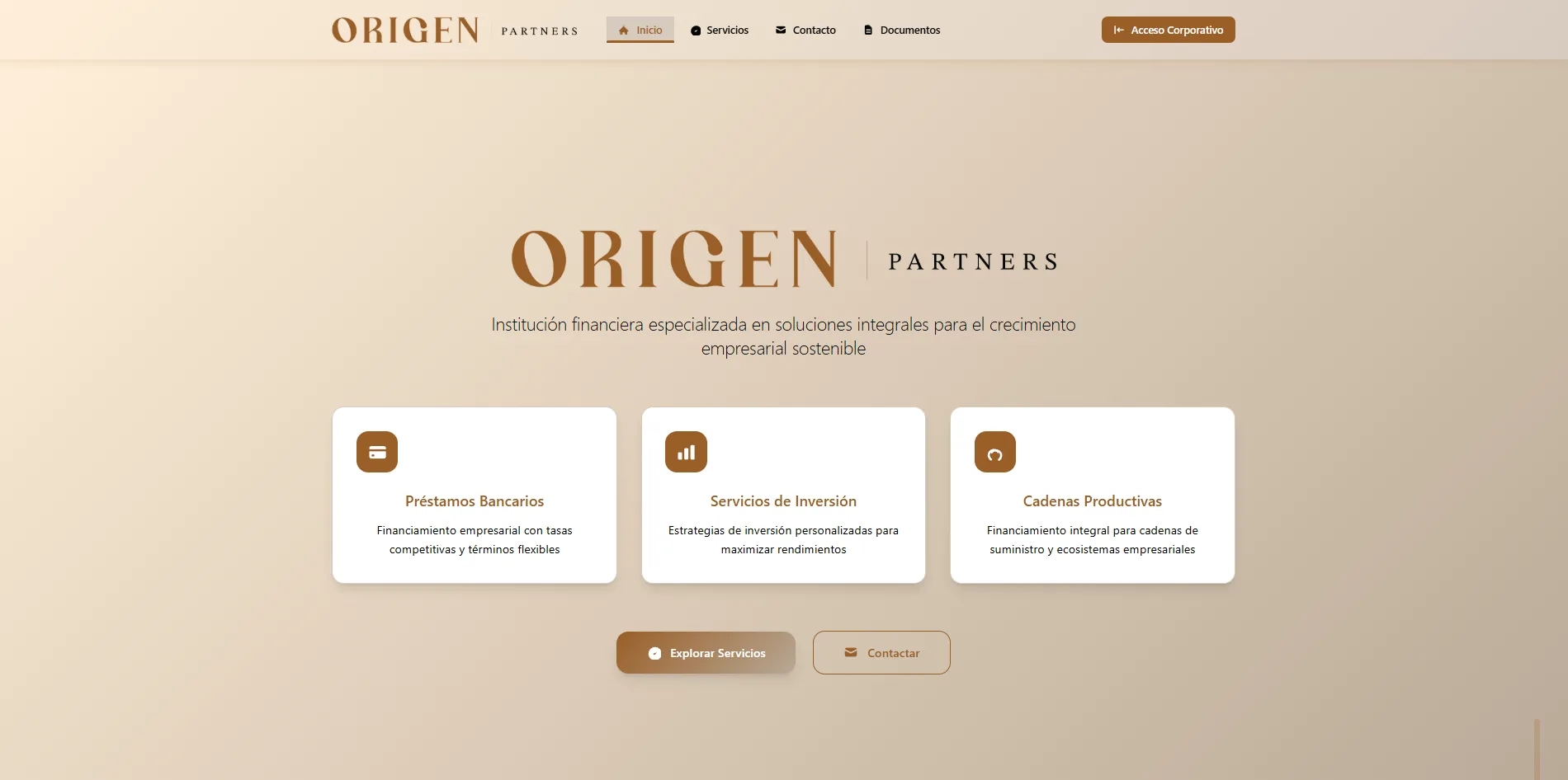 Origen Partners - Plataforma Financiera